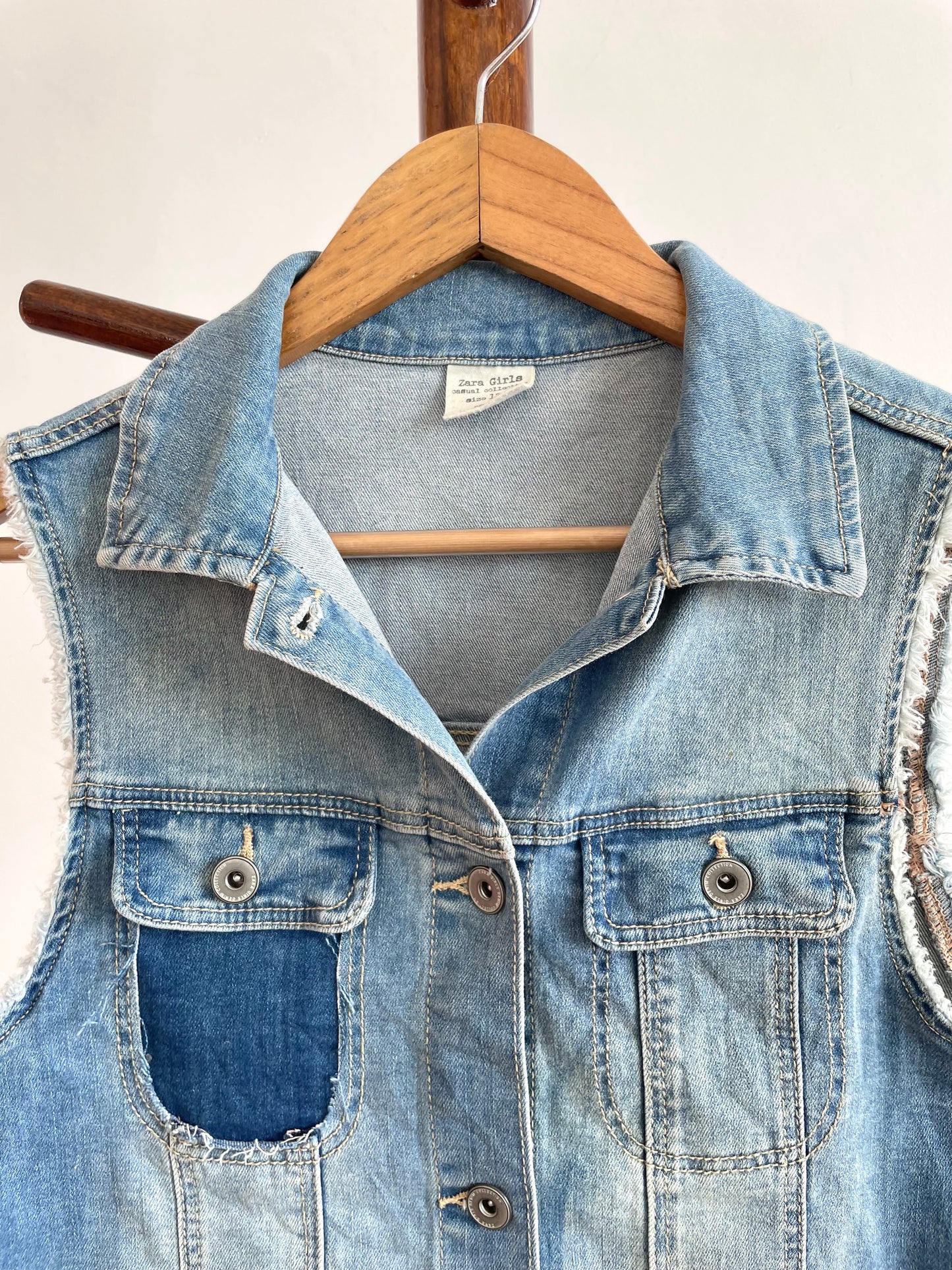 Zara Denim Vest-Chest 30