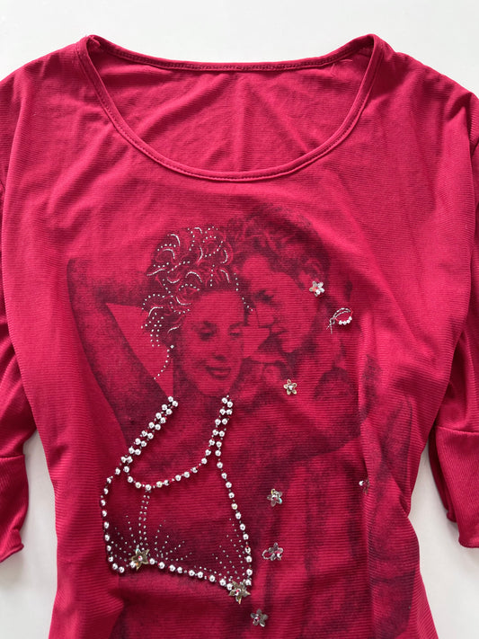 Y2k Romance Top-Bust 38 to 40