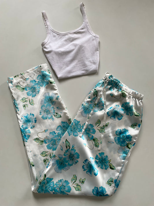 Satin Lounge Pants-Waist 28 to 32