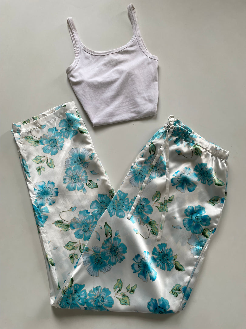 Satin Lounge Pants-Waist 28 to 32