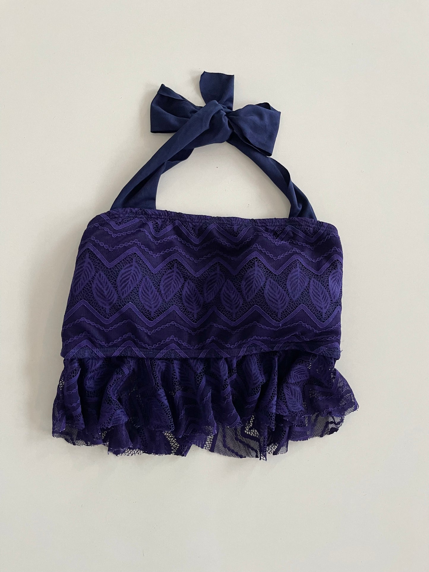 Purple Lace Top-Bust 28 to 30