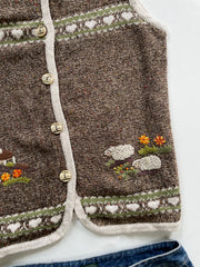 Landhaus Sweater Vest-Bust 40