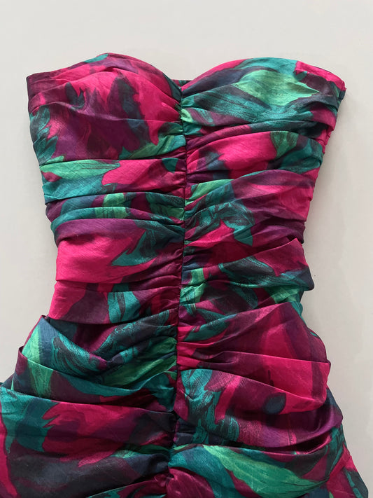 Floral Vintage Tube Dress-Bust 30