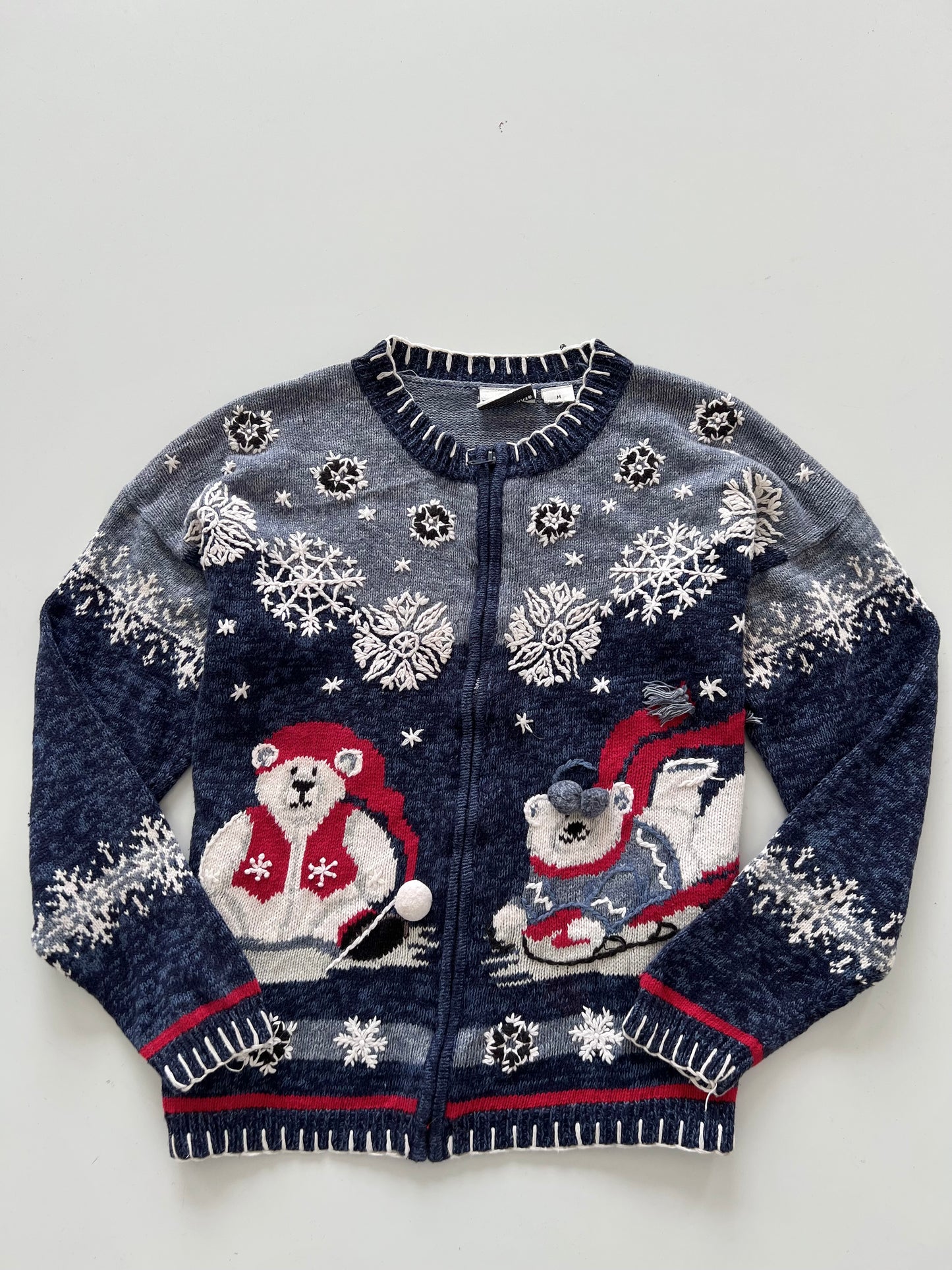 Fashion Embroidered Christmas Zipper-Bust 46