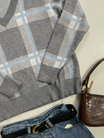 Load image into Gallery viewer, Max Studios Plaid Super Soft Sweater-Bust 38 to 42
