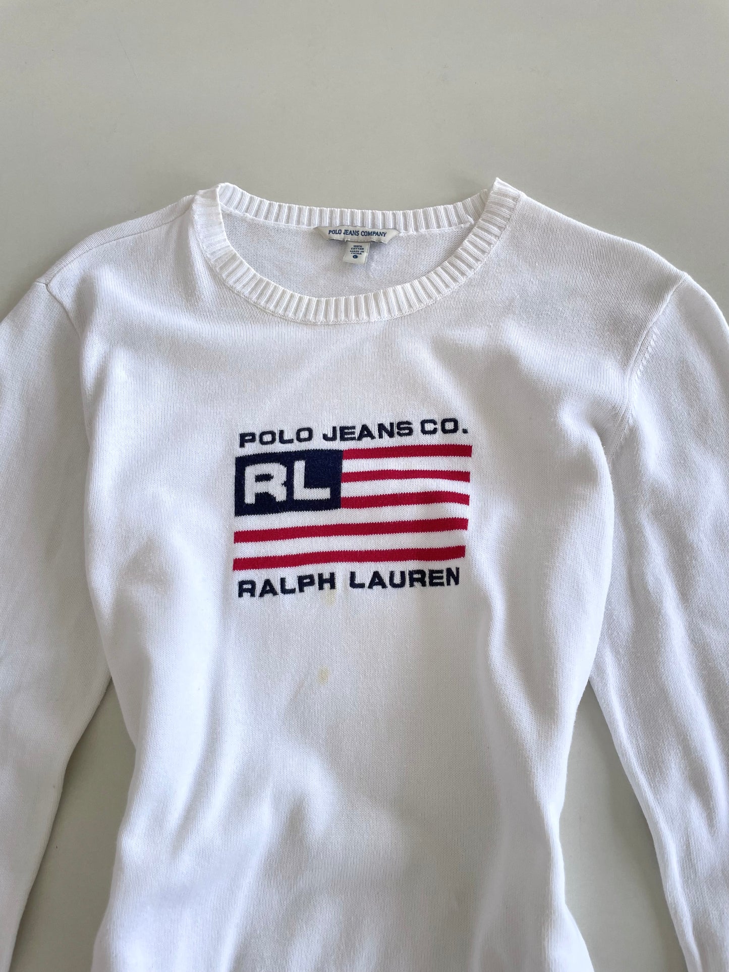 Ralph Lauren 100% Cotton Vintage Sweater-Bust 34 to 36