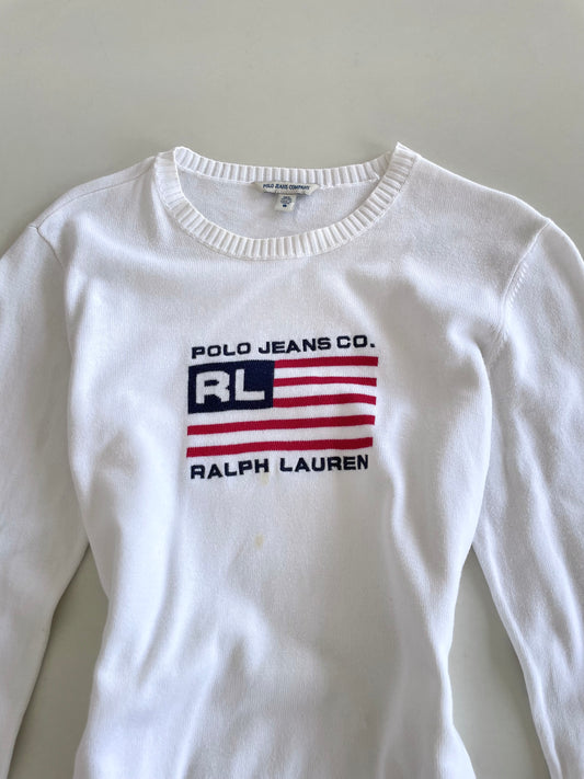 Ralph Lauren 100% Cotton Vintage Sweater-Bust 34 to 36