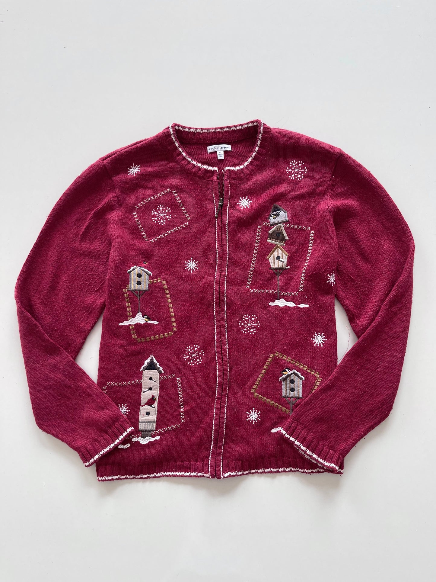 Croft&Barrow Embroidered Sweater-Bust 48
