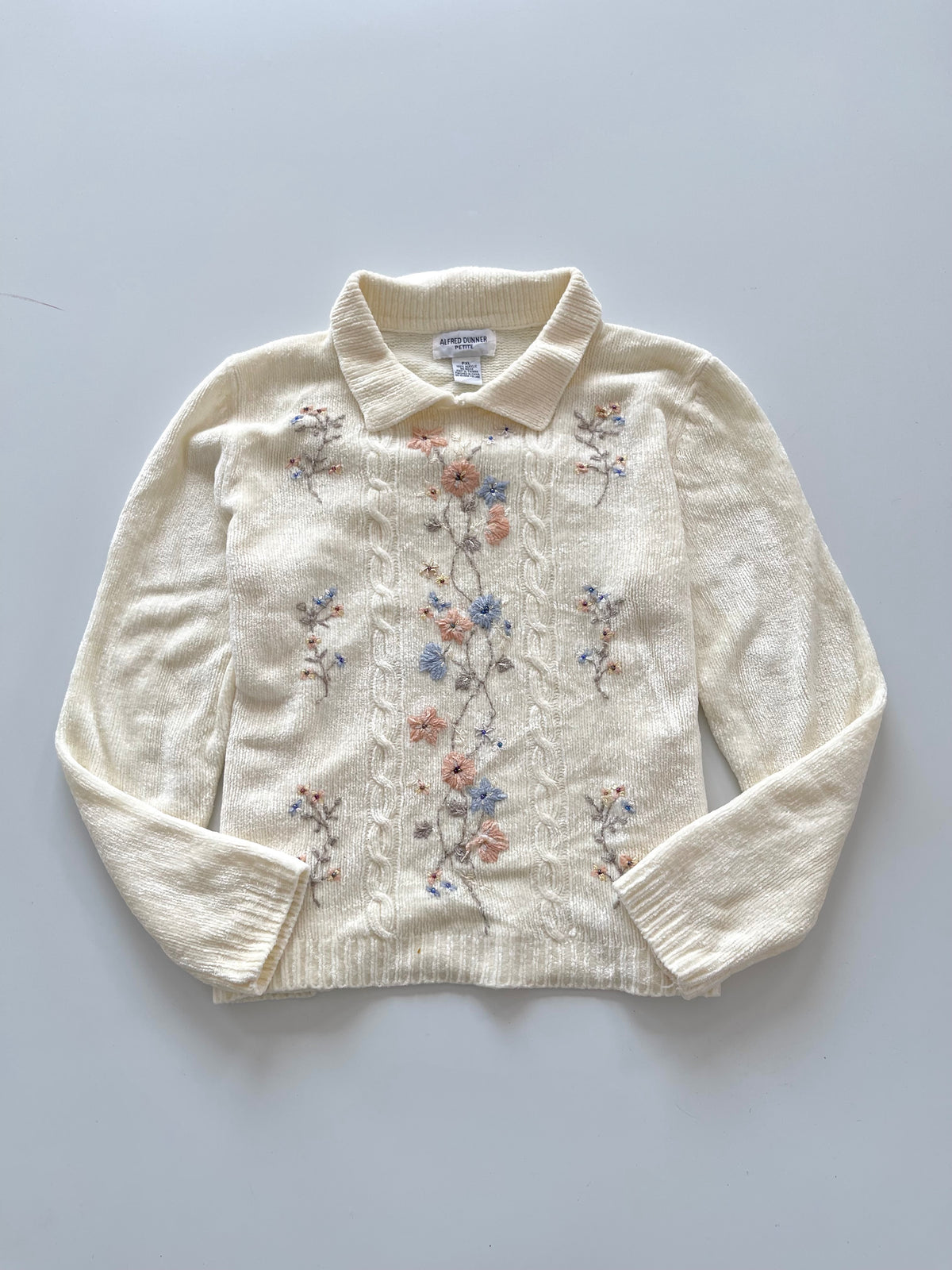 Alfred Dunner Embroidered Sweater-Bust 42