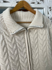 Thick Zipper Sweater-Bust 46