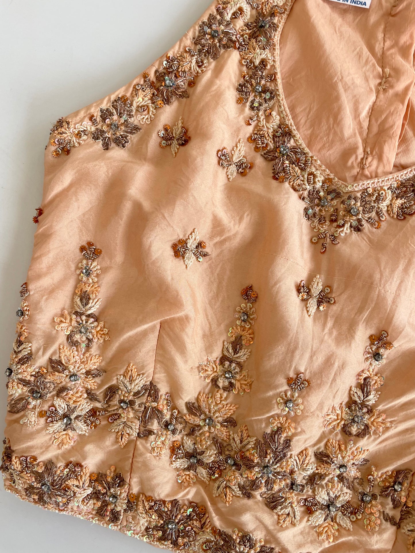 Desi Embroidered Top-Bust 32