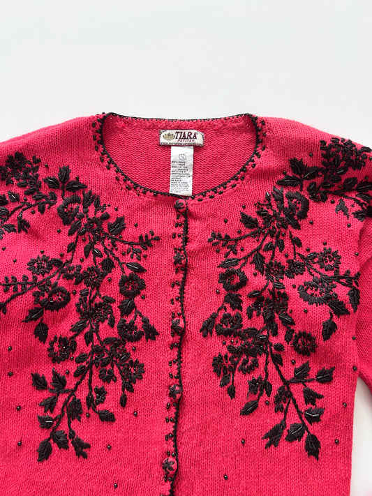 Tiara Embroidered Sweater-Bust 40