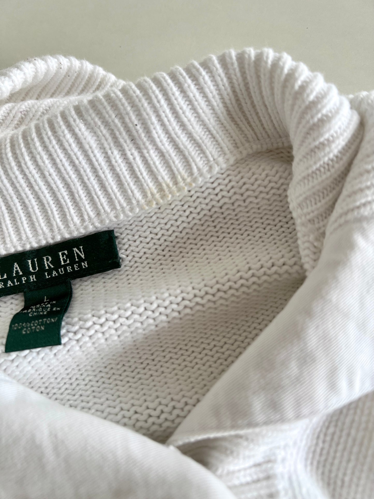 Ralph Lauren 100%Cotton Vintage Cardigan-Bust 40