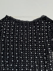 Pearls & Rhinestones Sheer Top-Bust 38 to 40