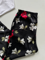 Satin Lounge Pants-Waist 28 to 34