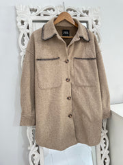 Zara Thick Warm Shacket-Chest 44