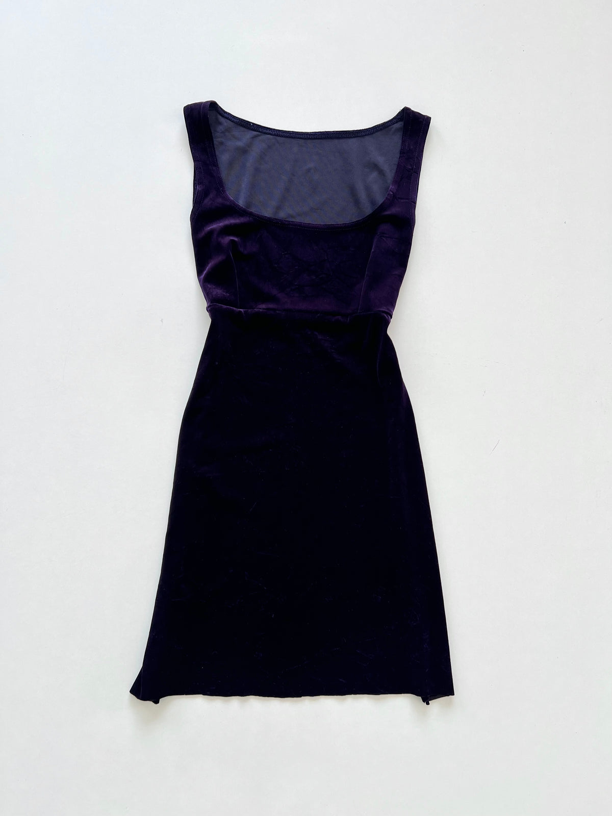 Velvet Vintage Side Slit Dress-Bust 30 to 32