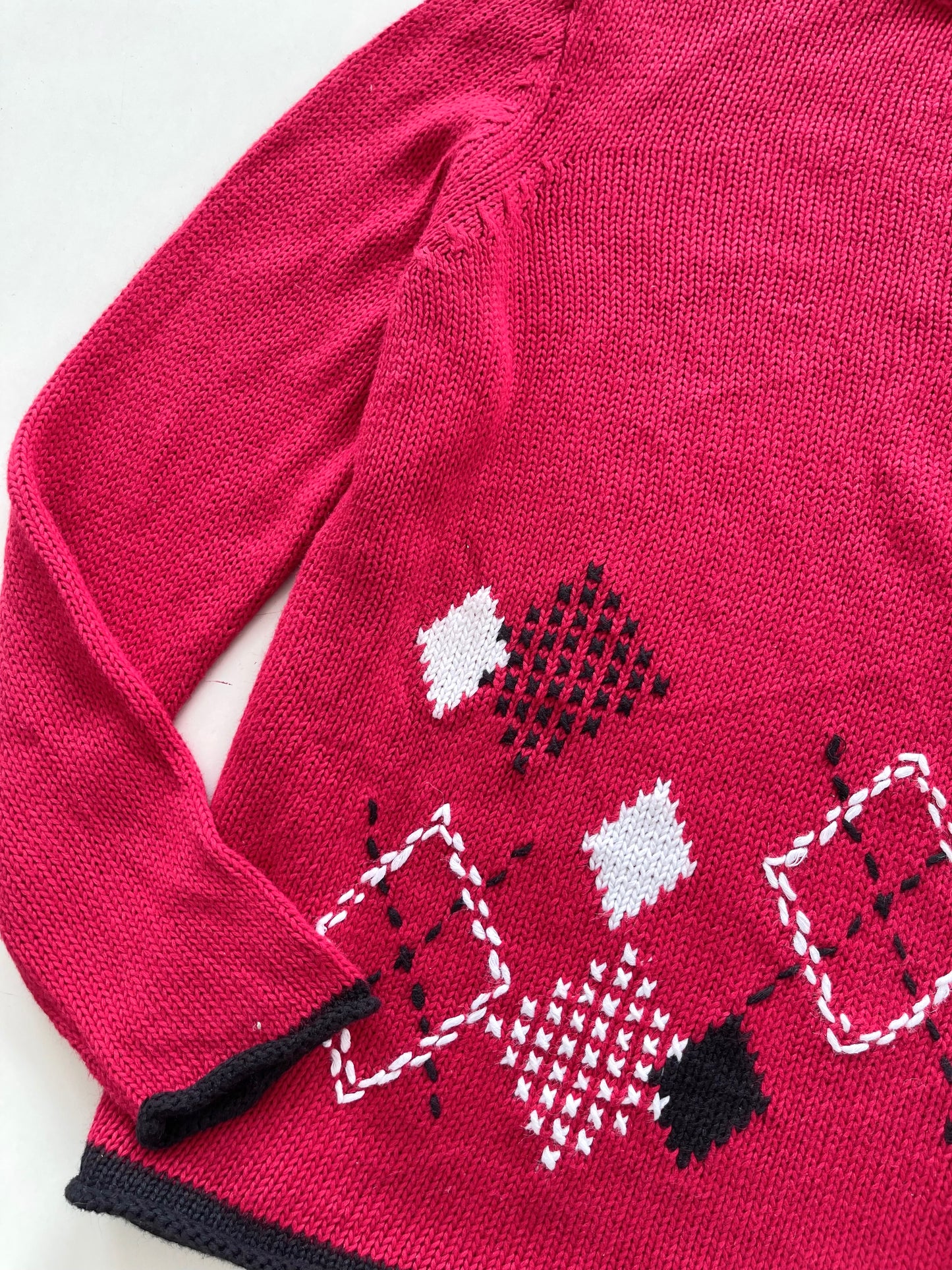 Crazy Horse Vintage Embroidered Sweater-Bust 46