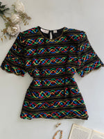 Load image into Gallery viewer, Laurence Kazar Heavily Embroidered 100% Pure Silk Top-Bust 40