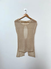 Sheer Crochet Top-Bust 36 to 40