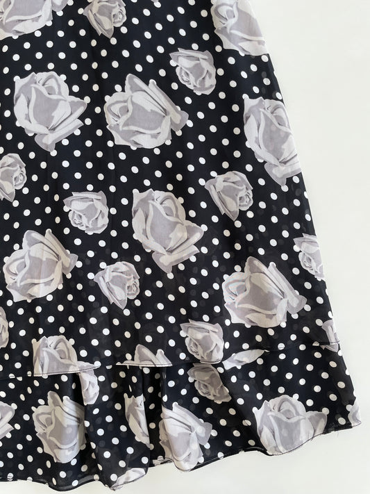 Grey Rose Skirt-Waist 30
