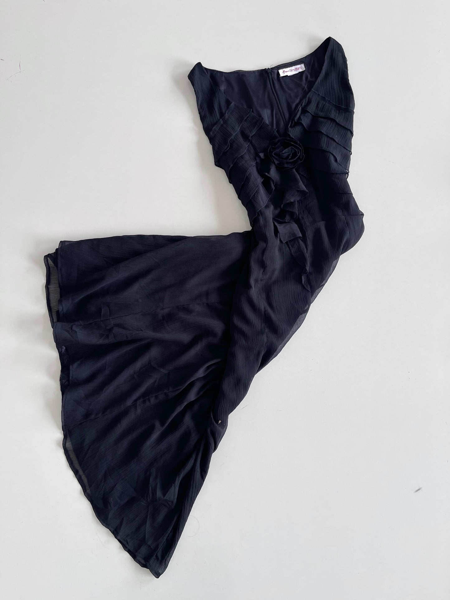 Anne Weyburn Ruffle Vintage Dress-Bust 50