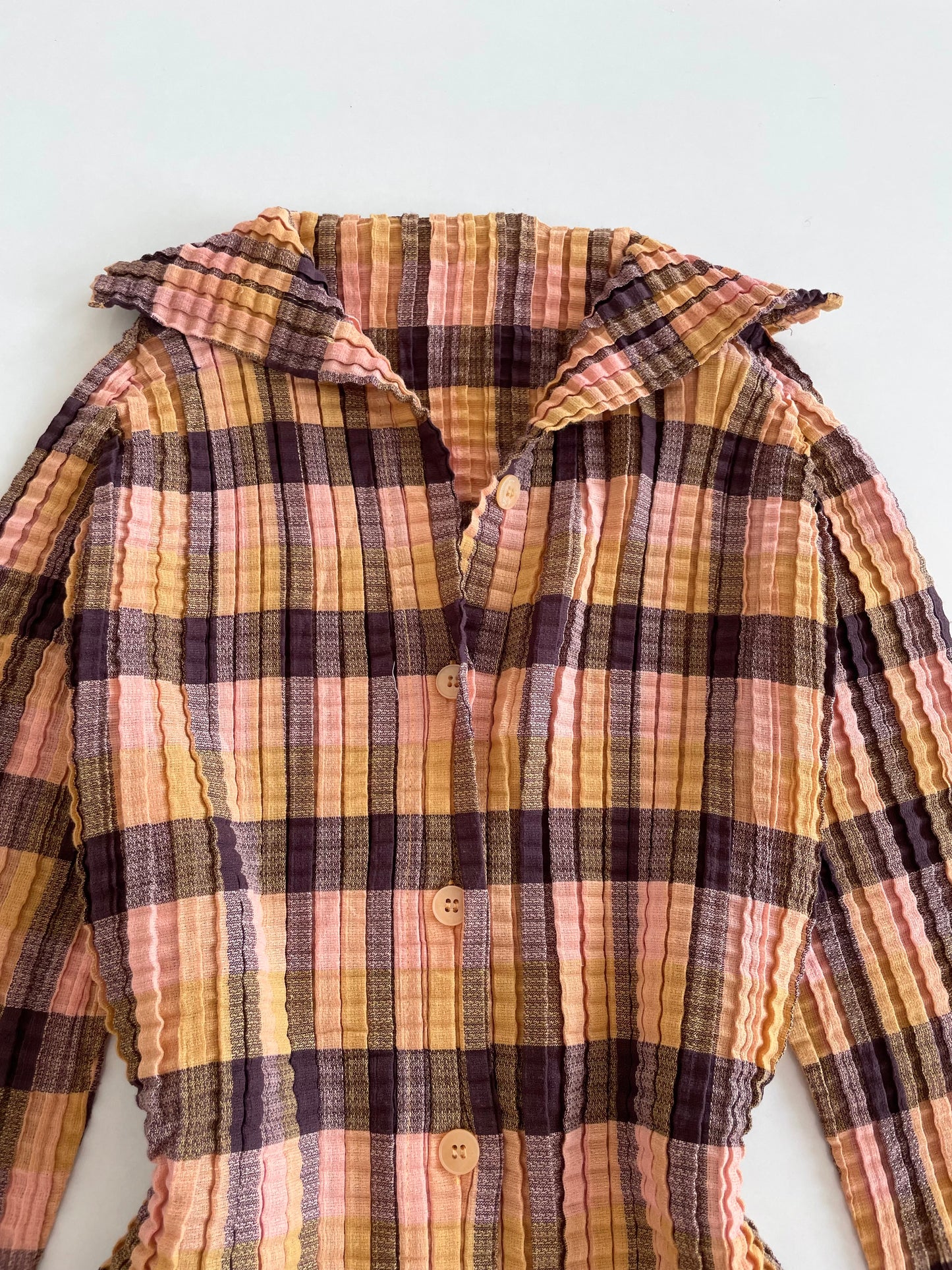 Vintage Pleated Shirt-Bust 44 to 46