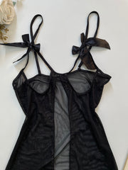 Sheer Lingerie Lace Dress-Bust 32 to 34