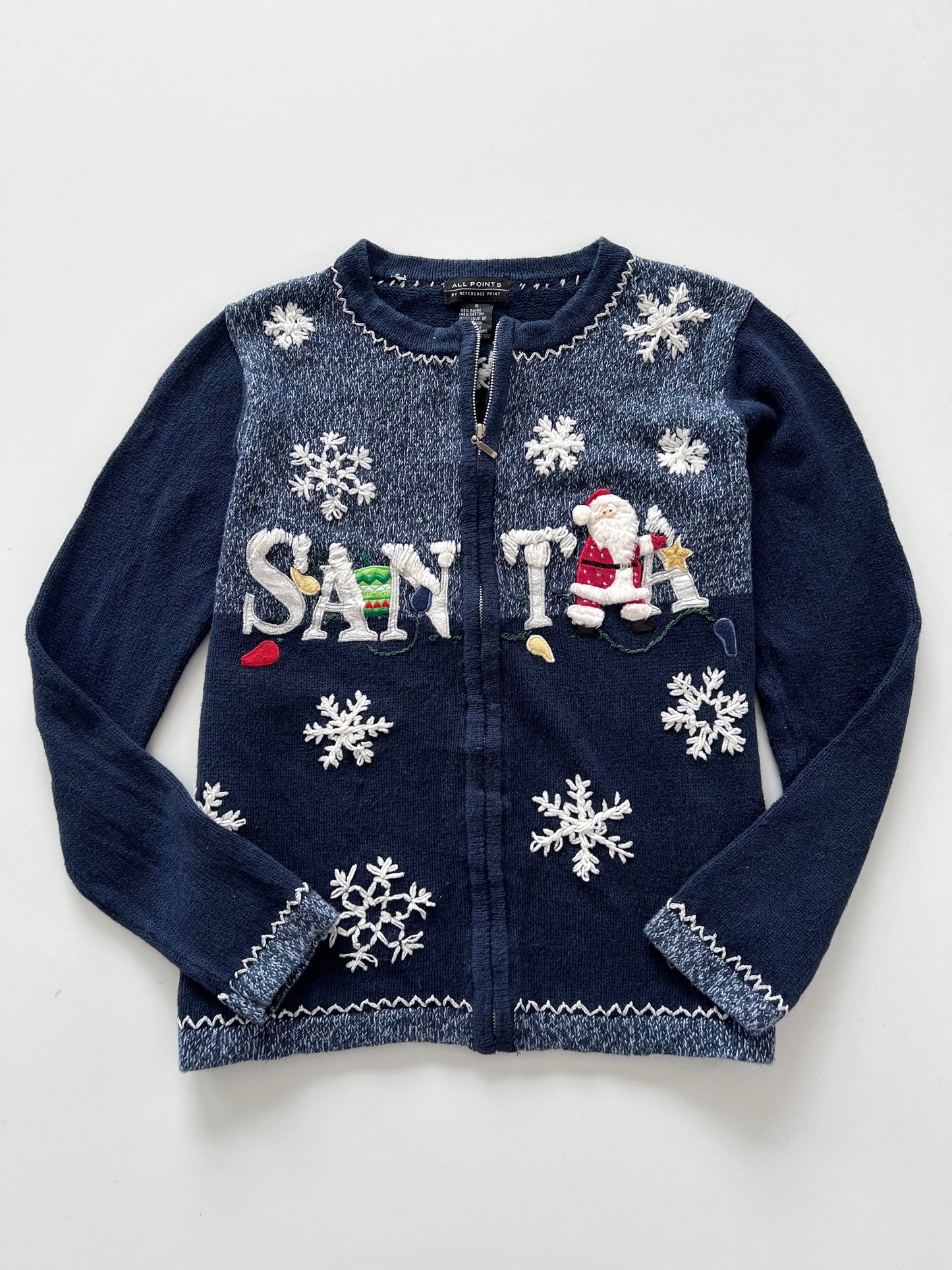All Points Christmas Zipper -Bust 40