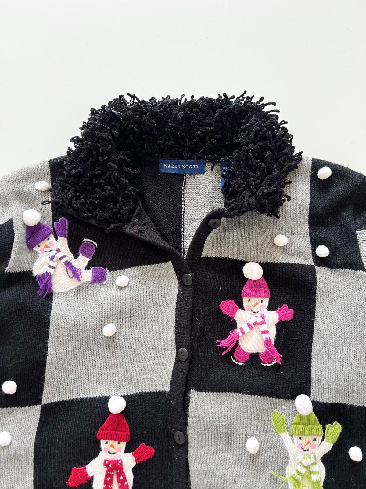 Karen Scott Embroidered Christmas Sweater-Bust 44