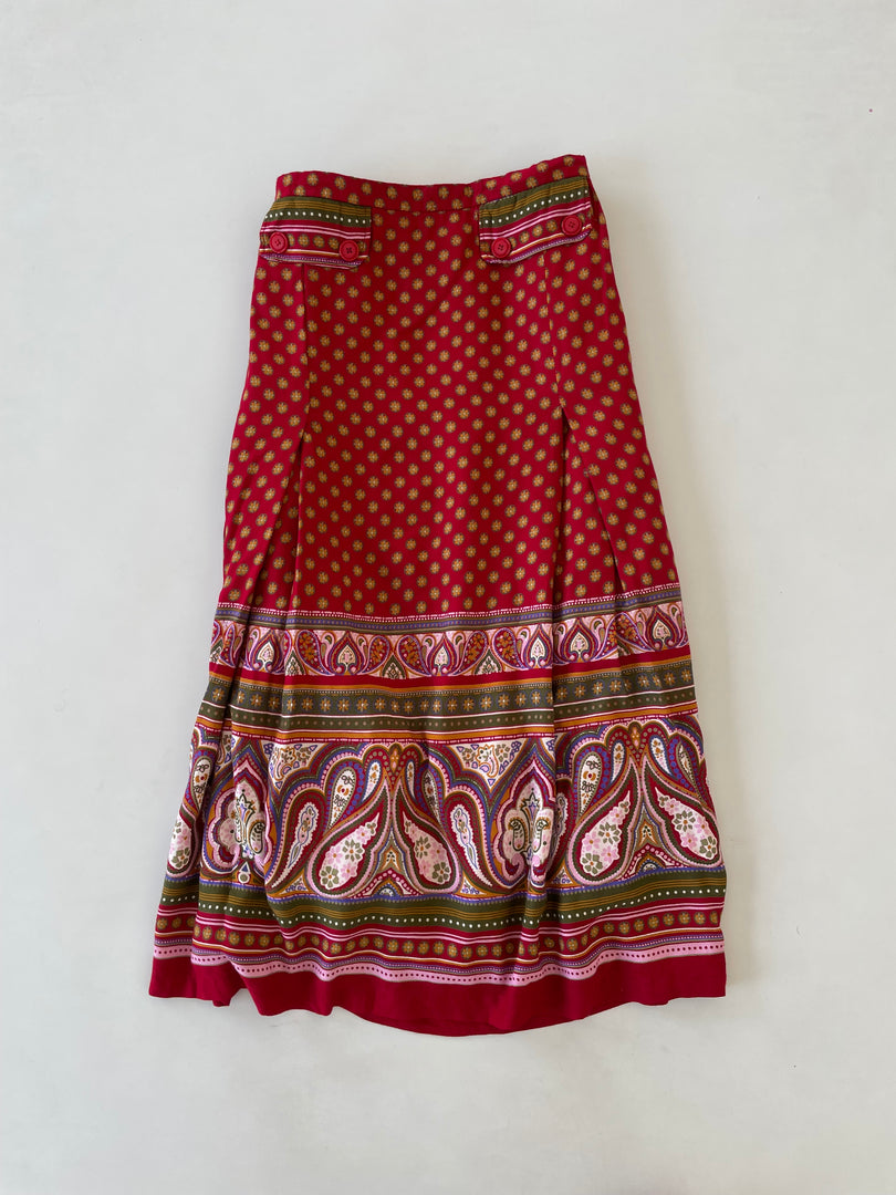 Vintage Paisley Skirt-Waist 36
