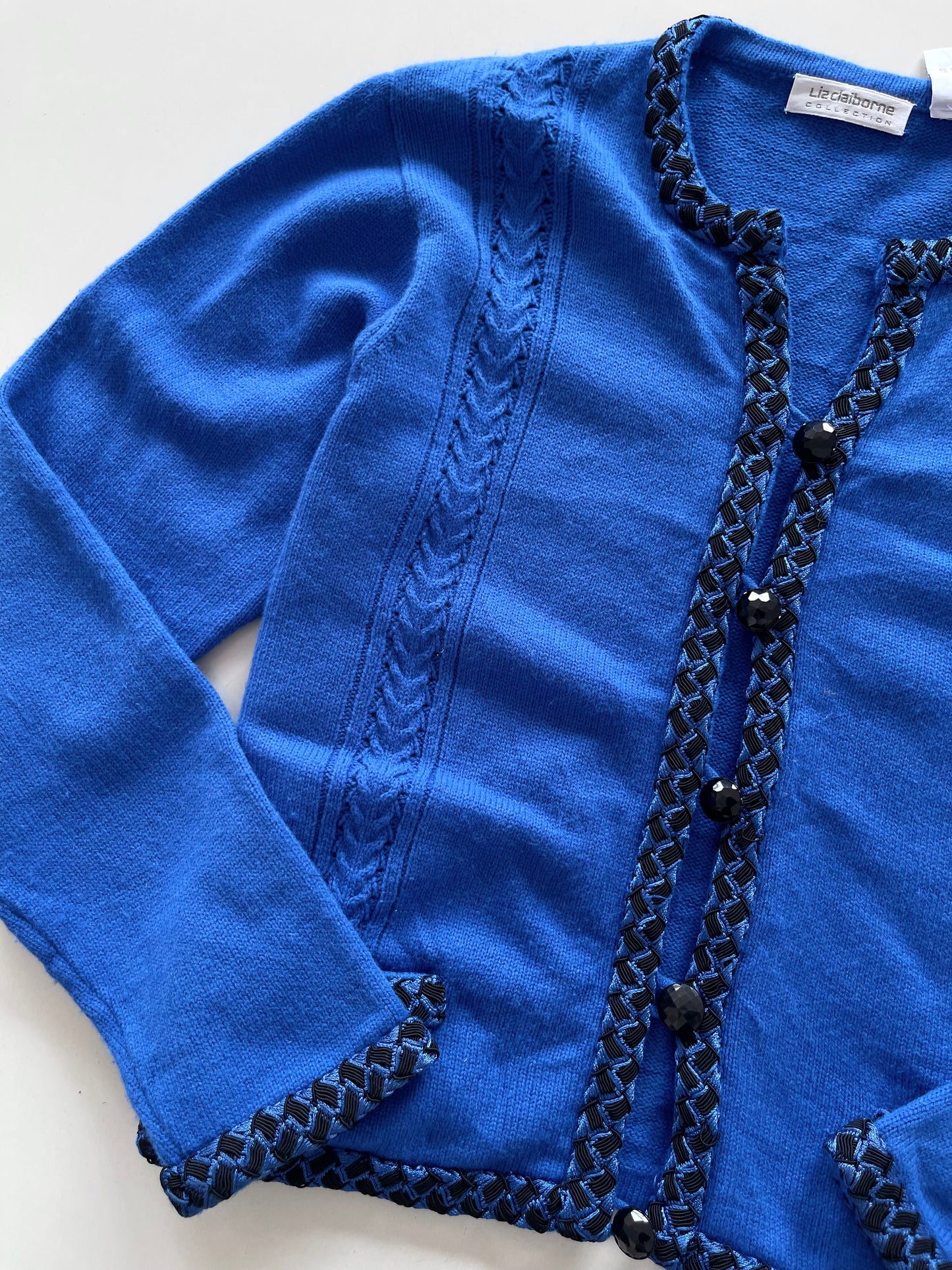 Liz Cliborne Embroidered Sweater-Bust 44