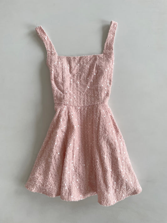 Square Neck Sequin Dress-Bust 32