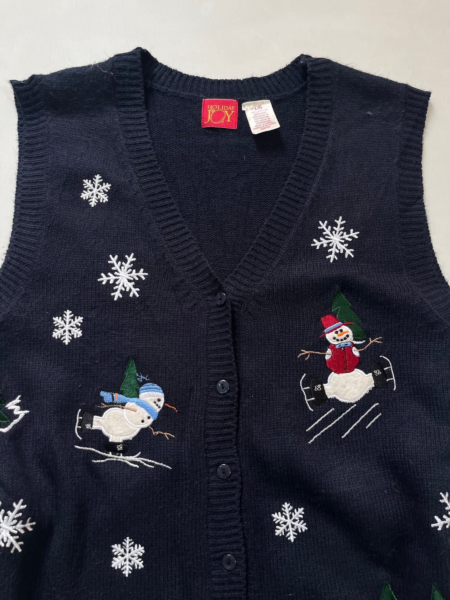 Christmas Sweater Vest-Bust 40