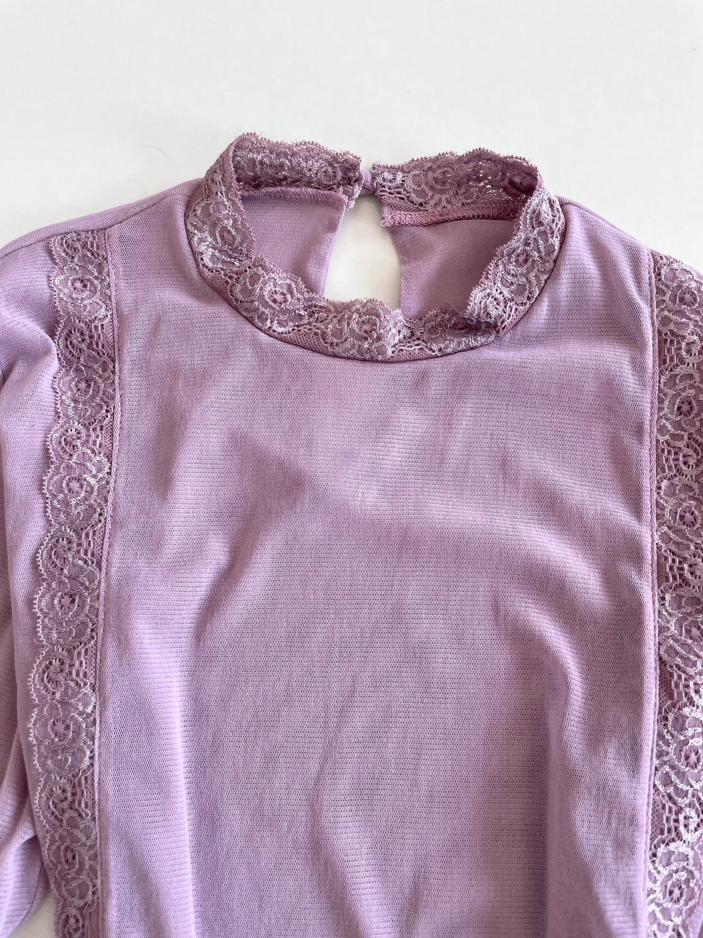 Vintage Lace Sheer Top-Bust 38 to 40