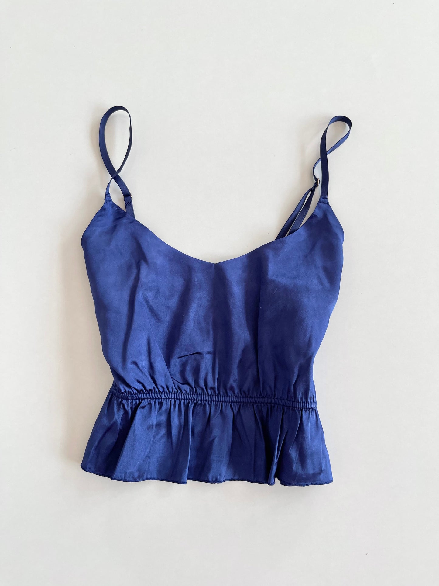 Satin Blue Top-Bust 32 to 34