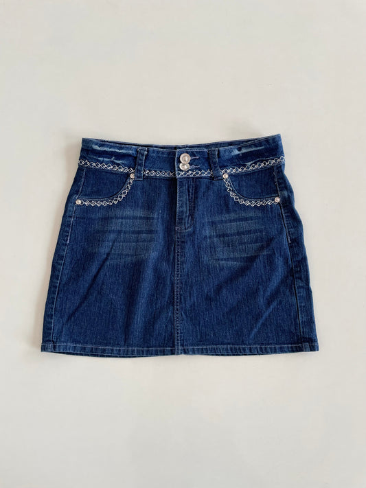 Bebe Vintage Denim Skirt-Waist 30