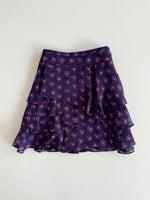 Load image into Gallery viewer, Purple Hearts Ruffle Skirt-Waist 26