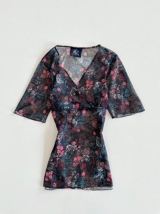 East Village Vintage Sheer Top-Bust 40 to 42