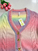 Load image into Gallery viewer, Pastel Hues Chunky Soft Cardigan - Bust 38 to 42
