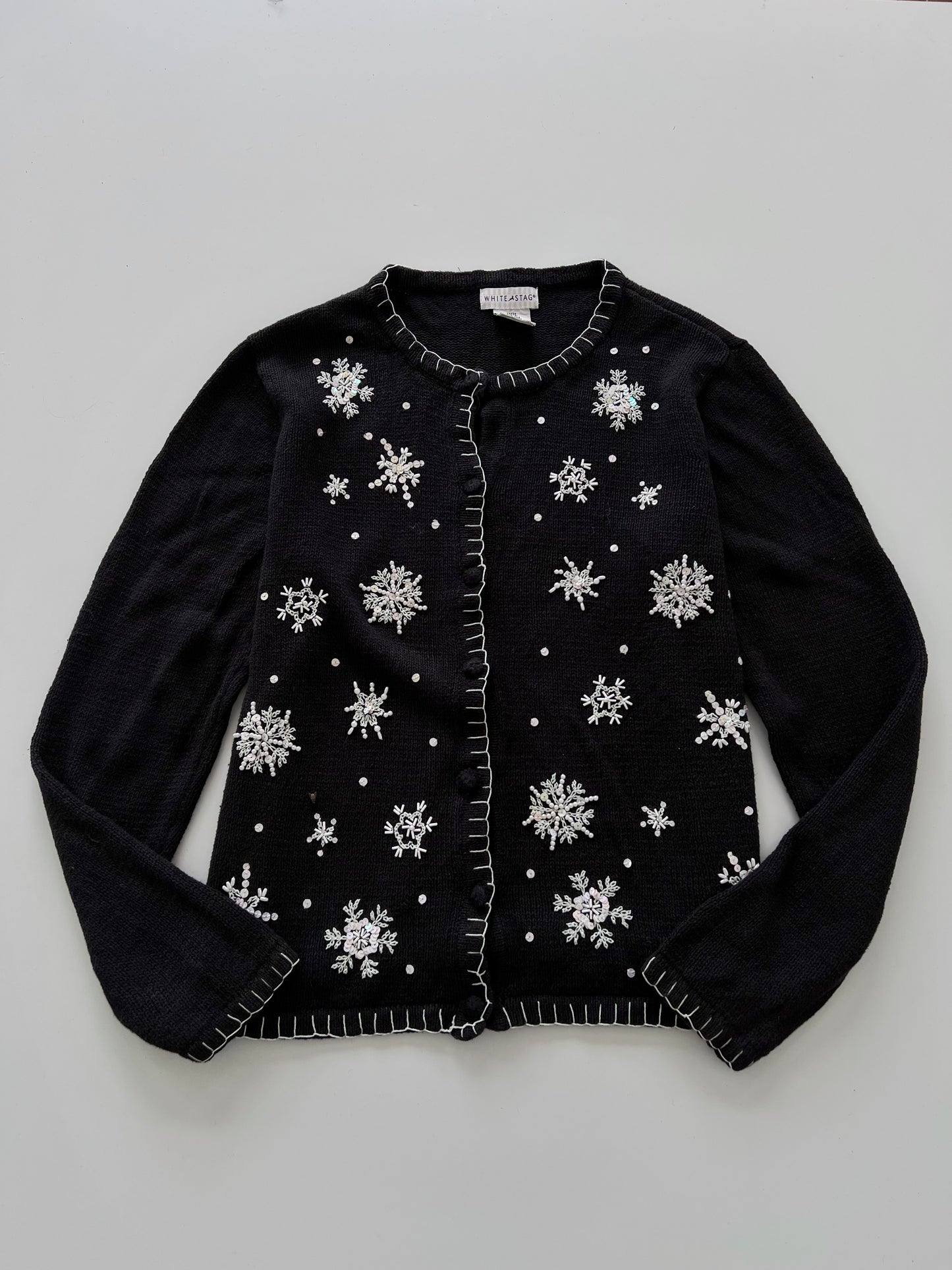 White Stag Embroidered Sweater-Bust 46