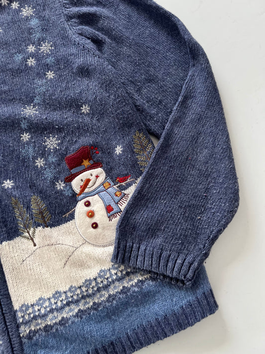 Croft&Barrow Embroidered Christmas Zipper -Bust48