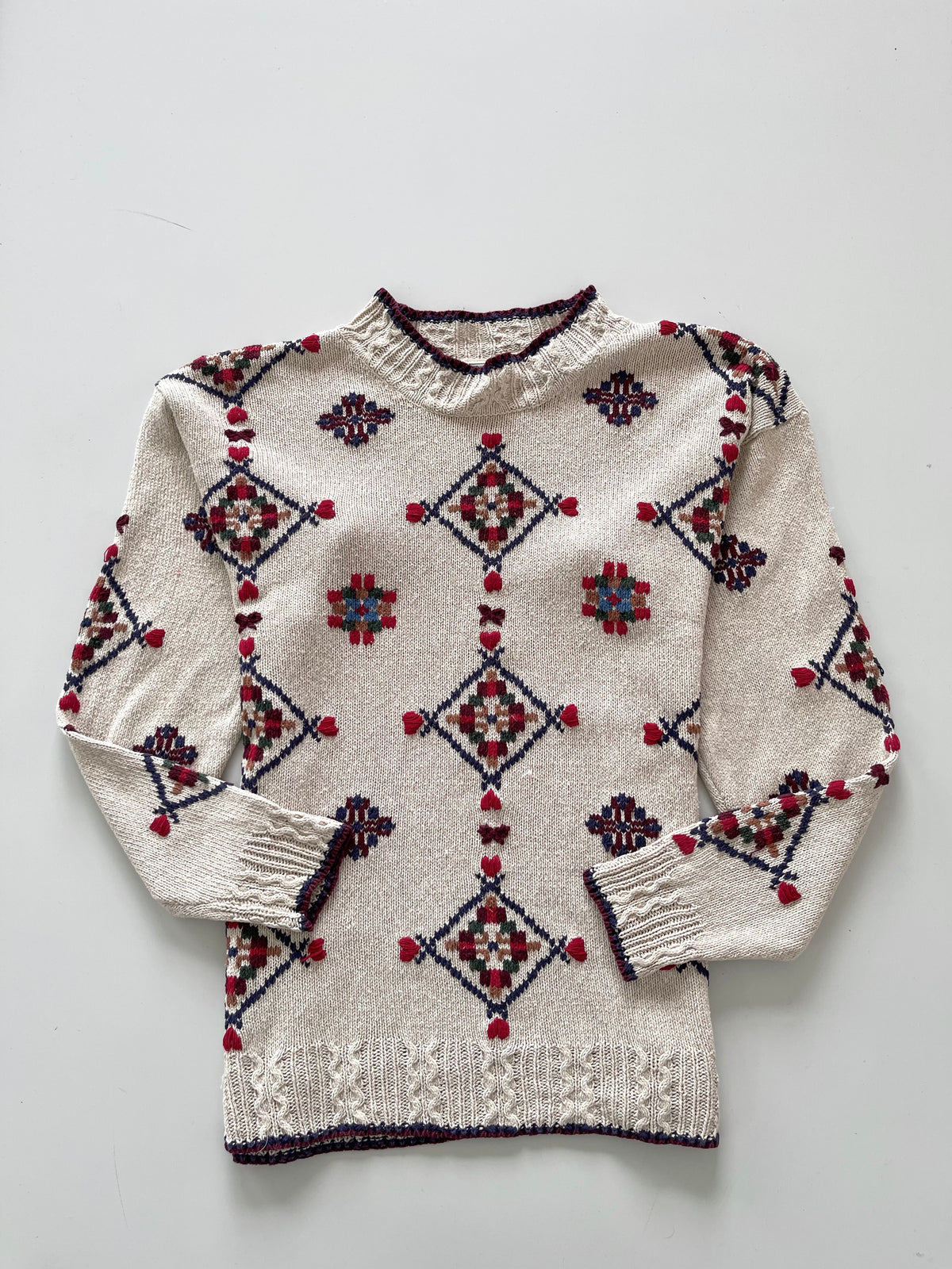 Willow Ridge Embroidered Sweater-Bust 44