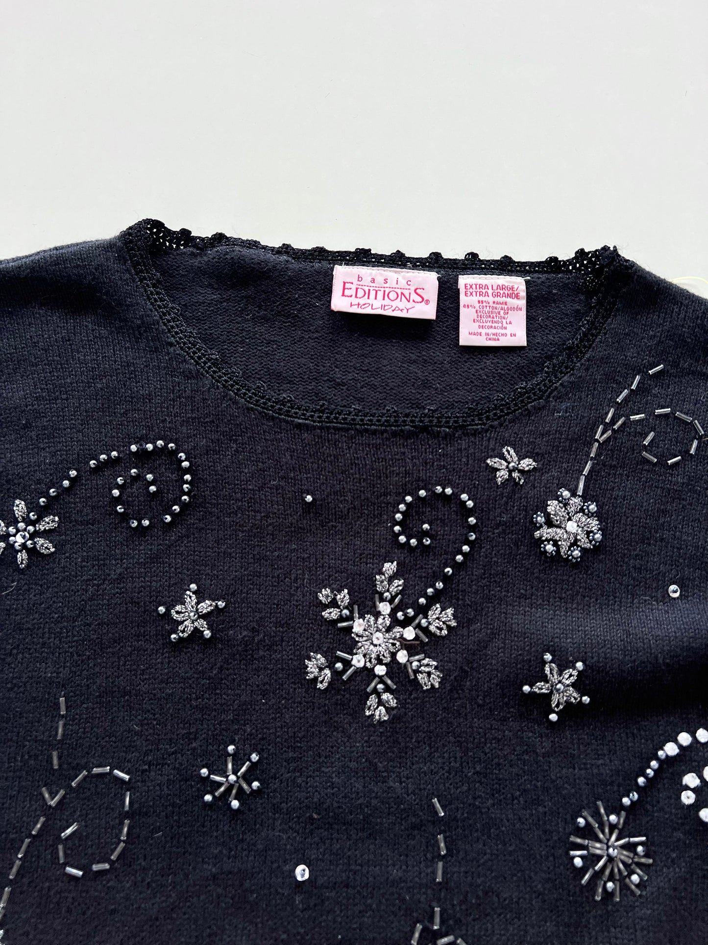 Editions Embroidered Christmas Sweater-Bust 50