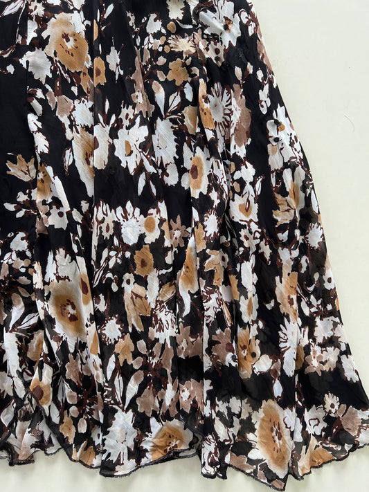 Vintage Dark Garden Skirt-Waist 26 to 28