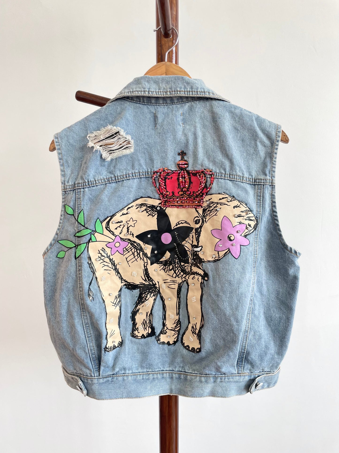 Emily Denim Vest-Chest 42