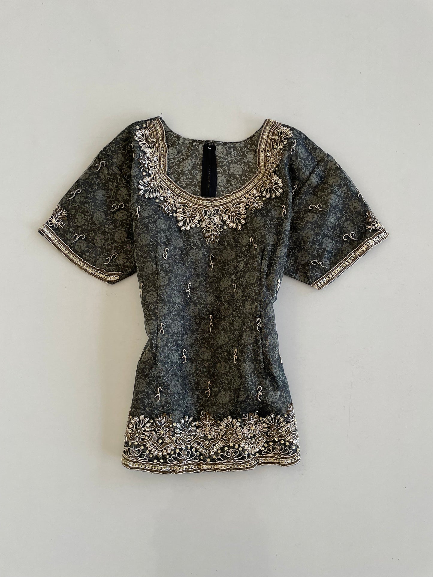 Embroidered Desi Top-Bust 36