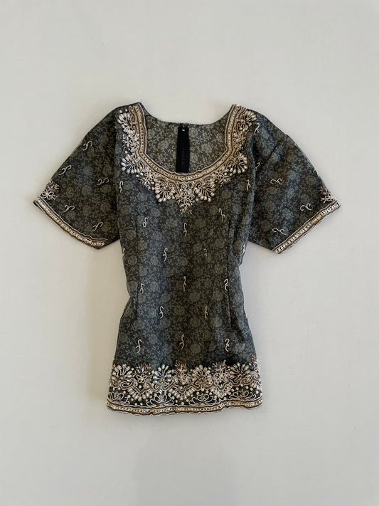 Embroidered Desi Top-Bust 36