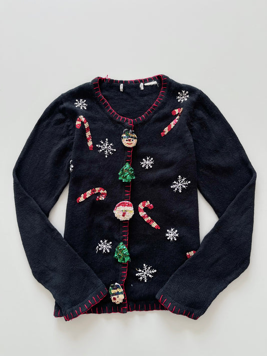 Christmas Embroidered  Sweater-Bust 38
