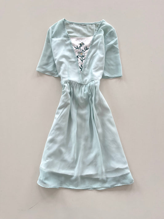 Embroidered Korean Dress-Bust 30